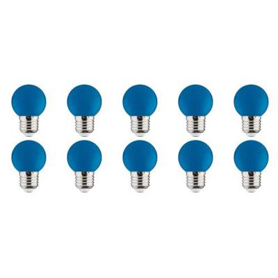 Voordeelset 10x E27 LED Lamp Blauw 1W - Energiezuinig & Decoratief