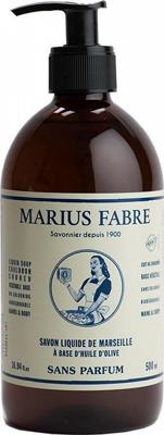 Marius Fabre Nature Marseille zeep zonder parfum met pomp 500 Milliliter Marius Fabre Nature Marseille zeep zonder parfum met pomp 500 Milliliter