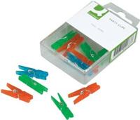 Q-CONNECT wasknijper, mini, 32 mm, doos van 10 stuks - thumbnail