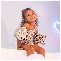 Beige Panterprint Baby Zwembandjes 0-2 Jaar - thumbnail