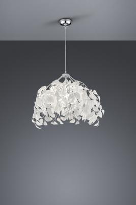 Trio Hanglamp met blaadjesLeavy 38cm grijstint - R10461901