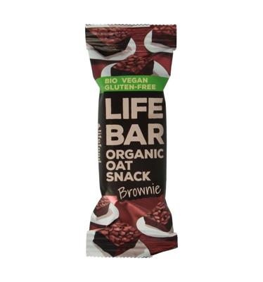 Lifefood Lifebar oatsnack pure chocolade hazelnoot bio 40 Gram