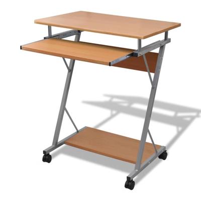 Studenten computerbureau 60 x 40 x 74 cm (bruin)