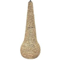 Plafondlamp Home ESPRIT Natuurlijk Hout Metaal 50 W 36,5 x 36,5 x 174,5 cm - thumbnail