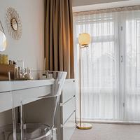 QAZQA Art Deco vloerlamp goud en opaal glas - Flore - thumbnail