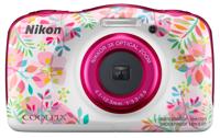 Nikon W150 Flowers Digitale camera 13.2 Mpix Zoom optisch: 3 x Bloemen, Wit Waterdicht, Stofdicht, Schokbestendig, Bluetooth, Onderwatercamera - thumbnail