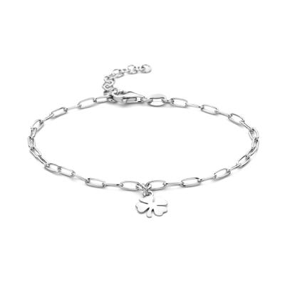 Armband Klavertje Vier zilver 2,5 mm 16-19 cm
