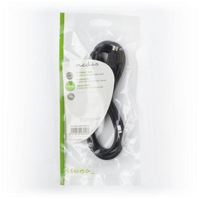 S-Videokabel | S-Video Male - S-Video Male | 2,0 m | Zwart