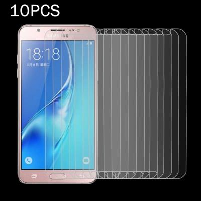 10 stuks voor Galaxy J5 (2017) / J530 (Amerikaanse versie) 0.3mm 9H oppervlaktehardheid 2.5D explosieveilige gehard glas niet-volledig scherm Film