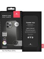 Black Rock Cover Robust Real Carbon Voor Apple IPhone 13 Pro Zwart - thumbnail