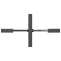 Eettafelpoot spider vorm 120x68x(72-73) cm staal antraciet - thumbnail