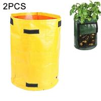 2 stuks 7 gallons aardappel planten PE zakken geweven stof zakken teelt tuin potten groente planten zakken groeien zakken boerderij tuin benodigdheden - thumbnail