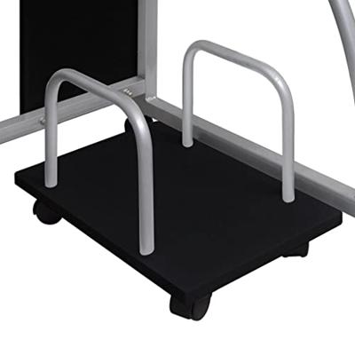 Computerbureau 110x52x88,5 cm bewerkt hout zwart