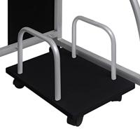 Computerbureau 110x52x88,5 cm bewerkt hout zwart - thumbnail