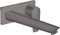 Hansgrohe Talis E afbouwdeel v. inbouw wastafelkraan met uitloop 22.5cm brushed black chroom 71734340 - thumbnail