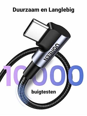 Ugreen 20856 USB-kabel USB 2.0 USB A USB C Zwart, Zilver