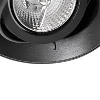 QAZQA Moderne inbouwspot zwart GU10 AR70 rond trimless - Oneon - thumbnail