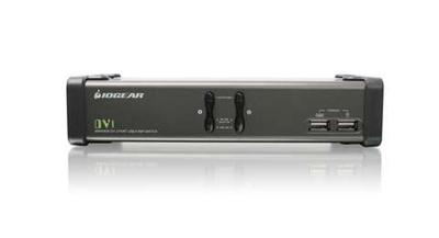 IOGear DVI KVMP-schakelaar met audio en kabels GCS1104 (zwart) 2-Poort 2-Port Zwart