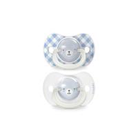 Set van 2 symmetrische fopspenen - SUAVINEX - Night&Day Wild&Free - SX Pro - 6 tot 18 maanden - Blauw - thumbnail