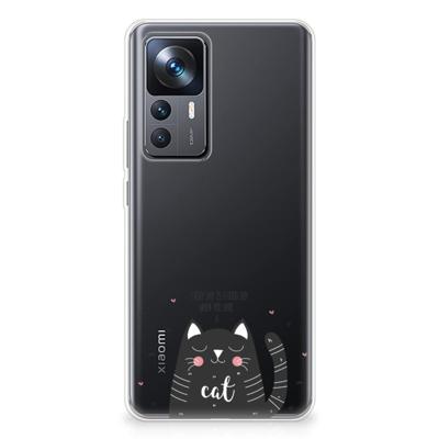 Xiaomi 12T | 12T Pro Telefoonhoesje met Naam Cat Good Day Xiaomi 12T | 12T Pro Telefoonhoesje met Naam Cat Good Day