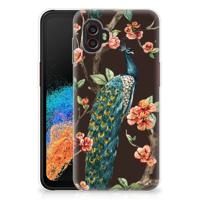 Samsung Galaxy Xcover 6 Pro | TPU Hoesje | Pauw met Bloemen - thumbnail
