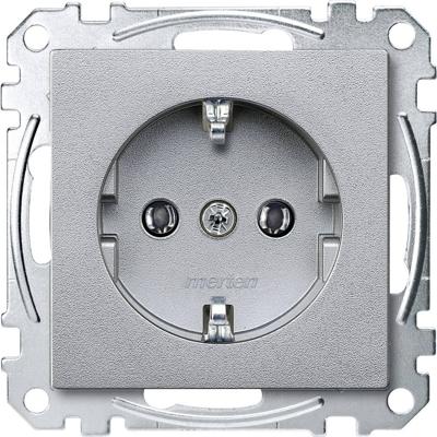 Merten MEG2401-0460 Wandcontactdoos System M Aluminium 1 stuk(s)