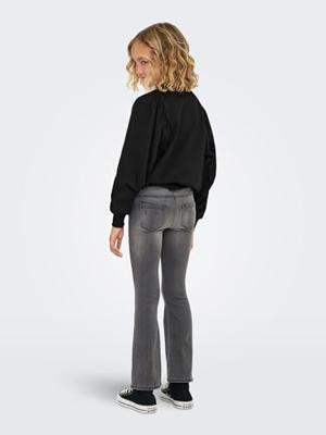 Kids ONLY winter jeansbroek meisjes - grijs - KogRoyal - flared fit