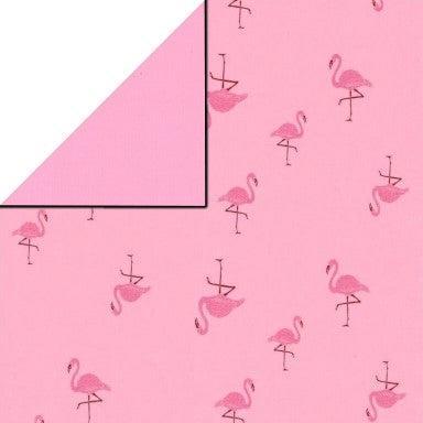 Cadeaupapier - Geschenkpapier - Flamingos at ease on pink 50 cm