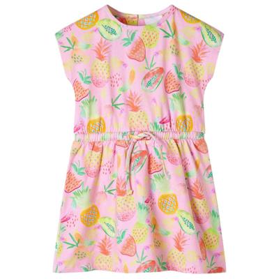 VidaXL Kinderjurk 128 zachtroze