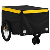 Fietstrailer 30 kg ijzer zwart en geel - thumbnail
