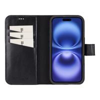 NorthLife iPhone 16 - Leren Afneembare 2-in-1 bookcase telefoonhoes - Zwart - thumbnail