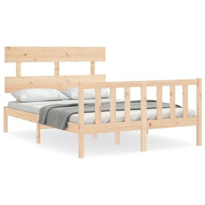 Bedframe zonder matras massief grenenhout 140x200 cm