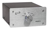 Dynavox AUX-S Cinch-audio-switch Met metalen behuizing Zilver - thumbnail