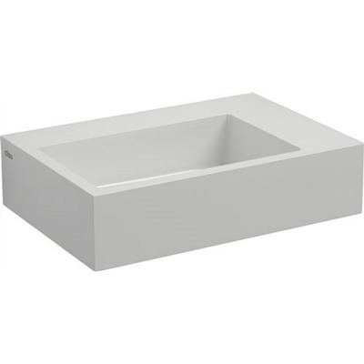 Fontein Clou Flush 2 Plus 42.5x29x10.5cm Mineraal Marmer Glans Wit (Met Voorbewerkt Kraangat Rechts) Fontein Clou Flush 2 Plus 42.5x29x10.5cm Mineraal Marmer Glans Wit (Met Voorbewerkt Kraangat Rechts)