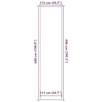 Deurmat 115x500 cm antracietkleurig Deurmat 115x500 cm antracietkleurig
