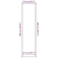 Deurmat 115x500 cm antracietkleurig - thumbnail