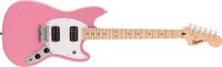 Squier Sonic Mustang HH MN Flash Pink elektrische gitaar - thumbnail