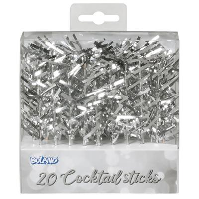 Zilveren Cocktailprikkers Folie (20st)
