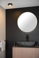 Lucide BRICE-LED - Plafonnière Badkamer - Ø 11,7 cm - LED Dimb. - 1x8W 3000K - IP44 - Zwart - thumbnail
