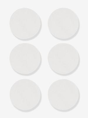 Set van 6 katoenen pads voor het geven van borstvoeding CARRIWELL wit