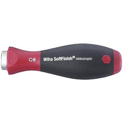 Wiha 284 Schroevendraaierhandgreep SoftFinish-telescopic voor SYSTEM 6 wisselschacht 6.0 mm - 30372