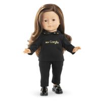 Corolle zwart en goud t-shirt voor poppen, 36cm - thumbnail