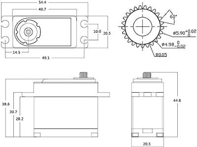Power HD WH-20KG Waterproof servo met metalen tandwielen (aluminium behuizing) Power HD WH-20KG Waterproof servo met metalen tandwielen (aluminium behuizing)