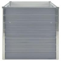 Plantenbak verhoogd 160x80x77 cm gegalvaniseerd staal grijs - thumbnail