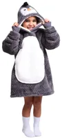 Noxxiez knuffel hoodie small trui pinguin, 3-6 jaar - thumbnail