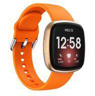 Fitbit Versa 3 & 4 / Sense 1 & 2 - Siliconen bandje - Oranje - thumbnail
