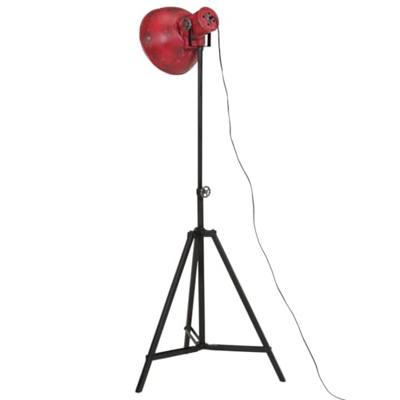 VidaXL Vloerlamp 25 w e27 61x61x90/150 cm verweerd rood
