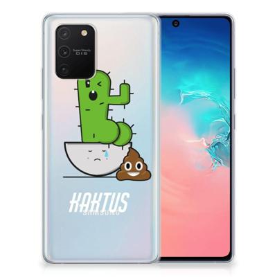 Samsung Galaxy S10 Lite Telefoonhoesje met Naam Cactus Poo