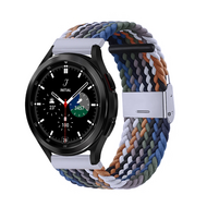 Braided nylon bandje - Multicolor Dark - Samsung Galaxy Watch 4 Classic - 42mm / 46mm - thumbnail