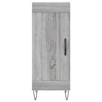 Dressoir 34,5x34x90 cm bewerkt hout grijs sonoma eikenkleurig - thumbnail